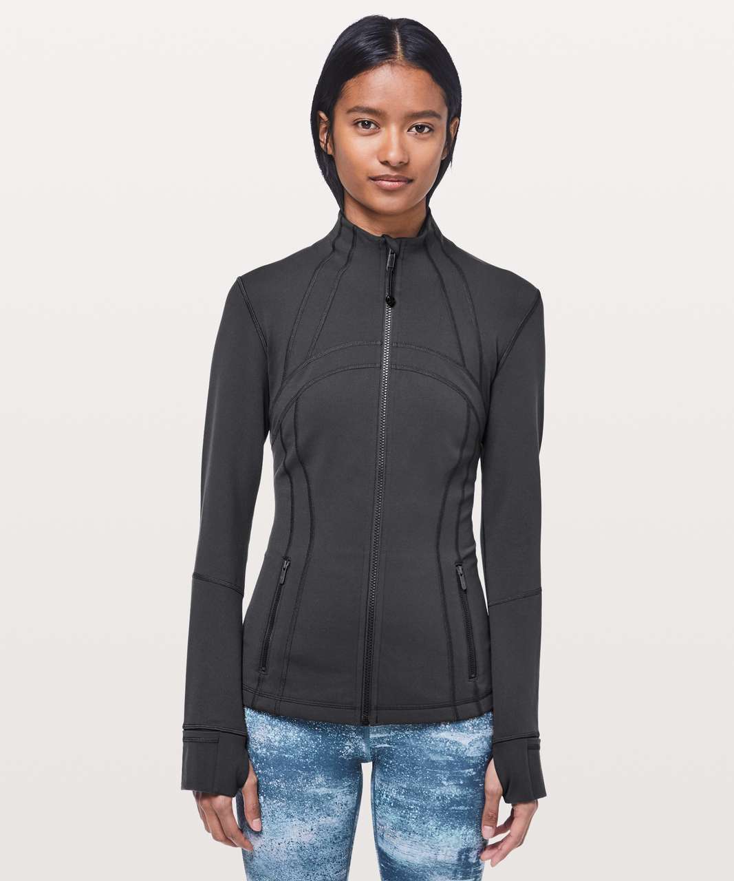 Lululemon Define Jacket - Heathered Herringbone Heathered Black Black  (First Release) - lulu fanatics