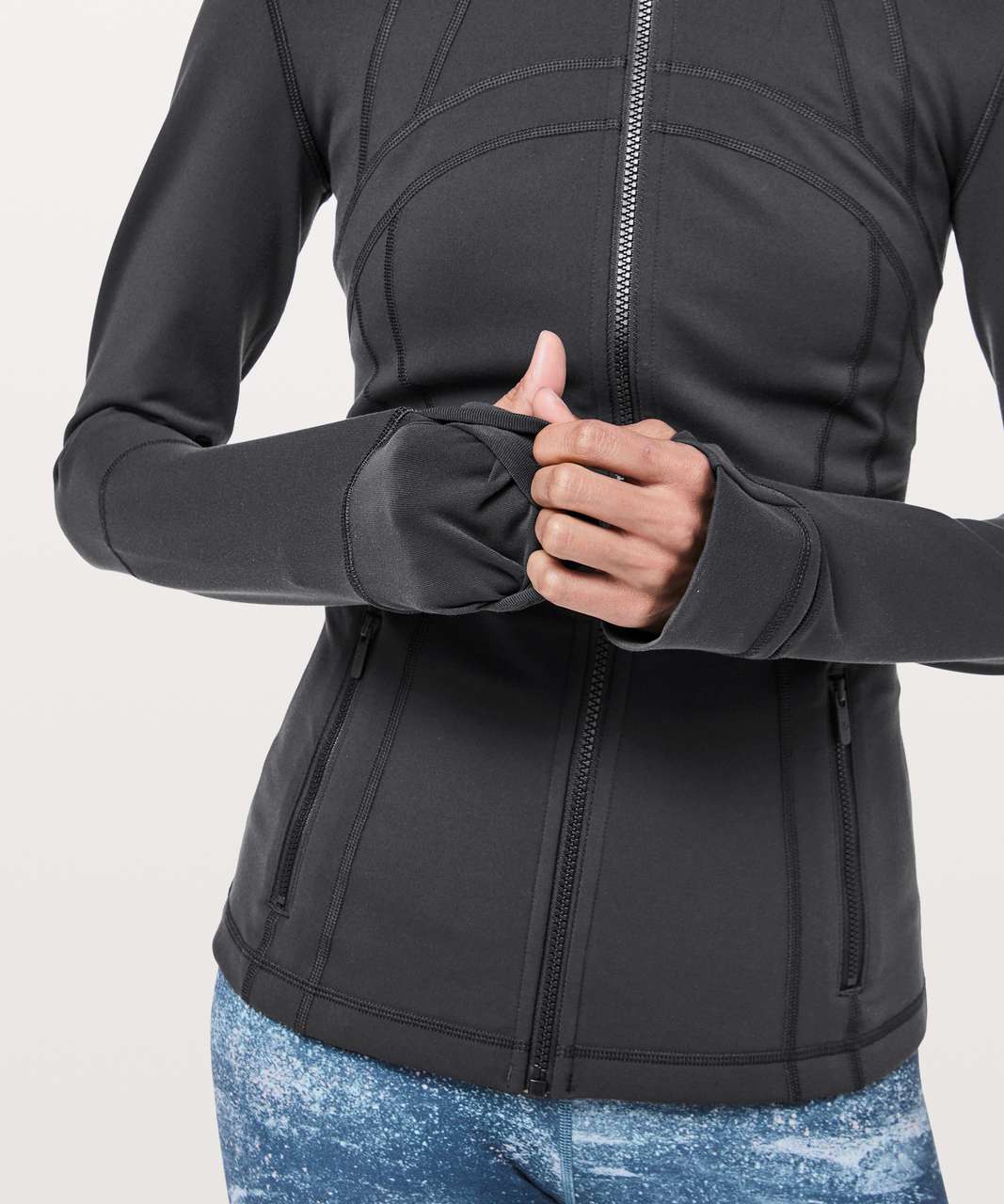 Lululemon Define Jacket *Herringbone - Black Heathered Deep Coal Herringbone  / Black - lulu fanatics