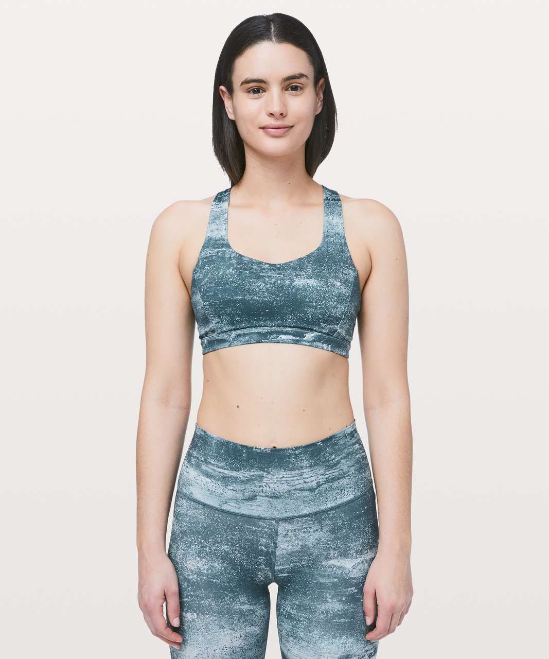 Lululemon Free To Be Serene Bra - Azurite Mint Tint Multi