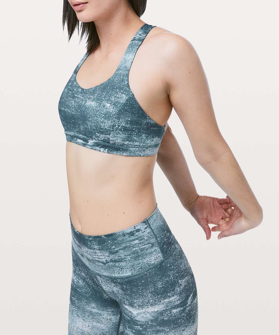 Lululemon Free To Be Serene Bra - Azurite Mint Tint Multi