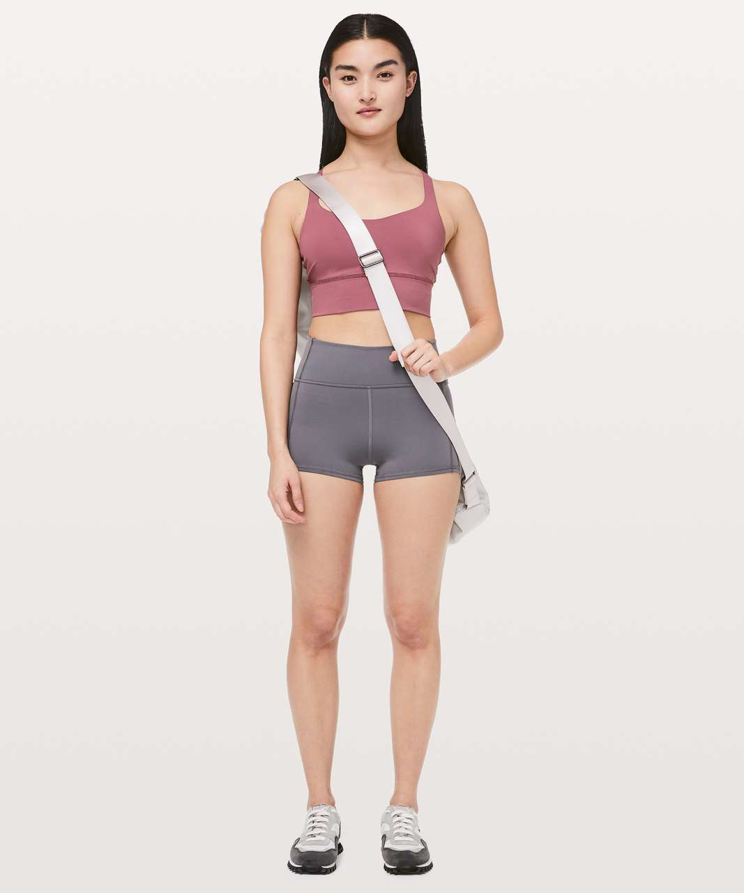 Lululemon Free To Be Bra *Long Line - Misty Merlot