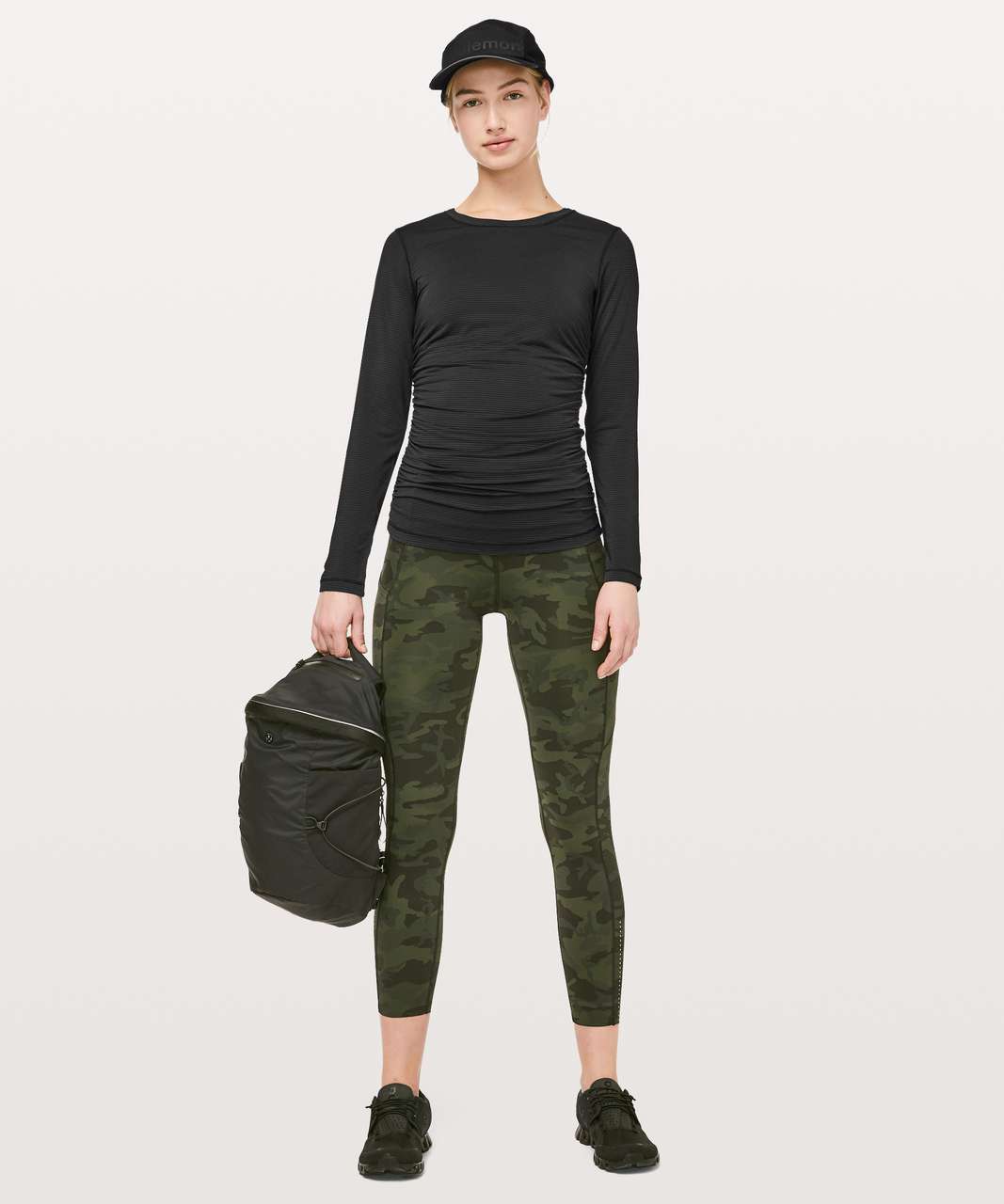 Lululemon Ruche Of Adrenaline Long Sleeve - Black