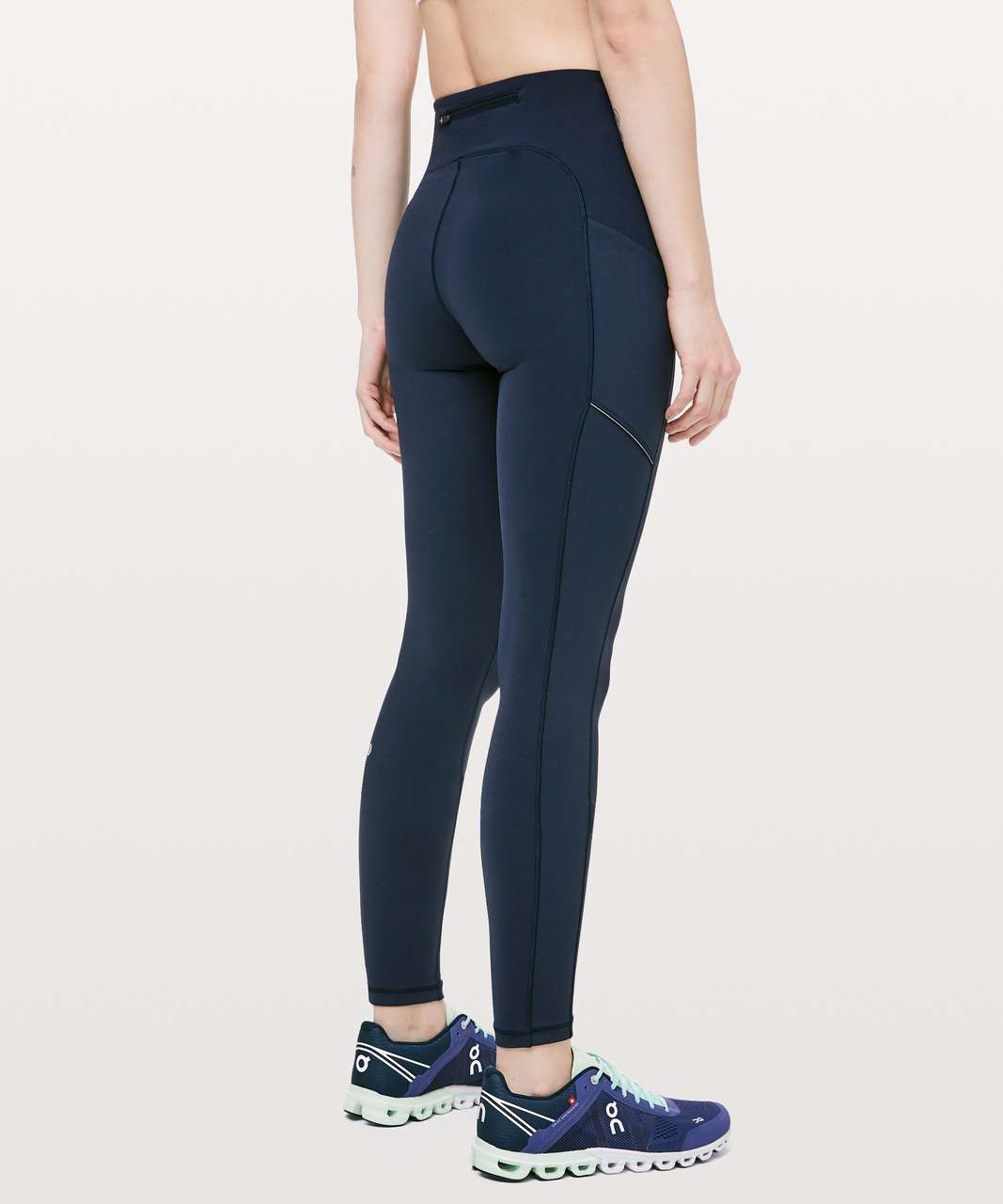 Leggings Lululemon Blue size 8 UK in Cotton - 42538814