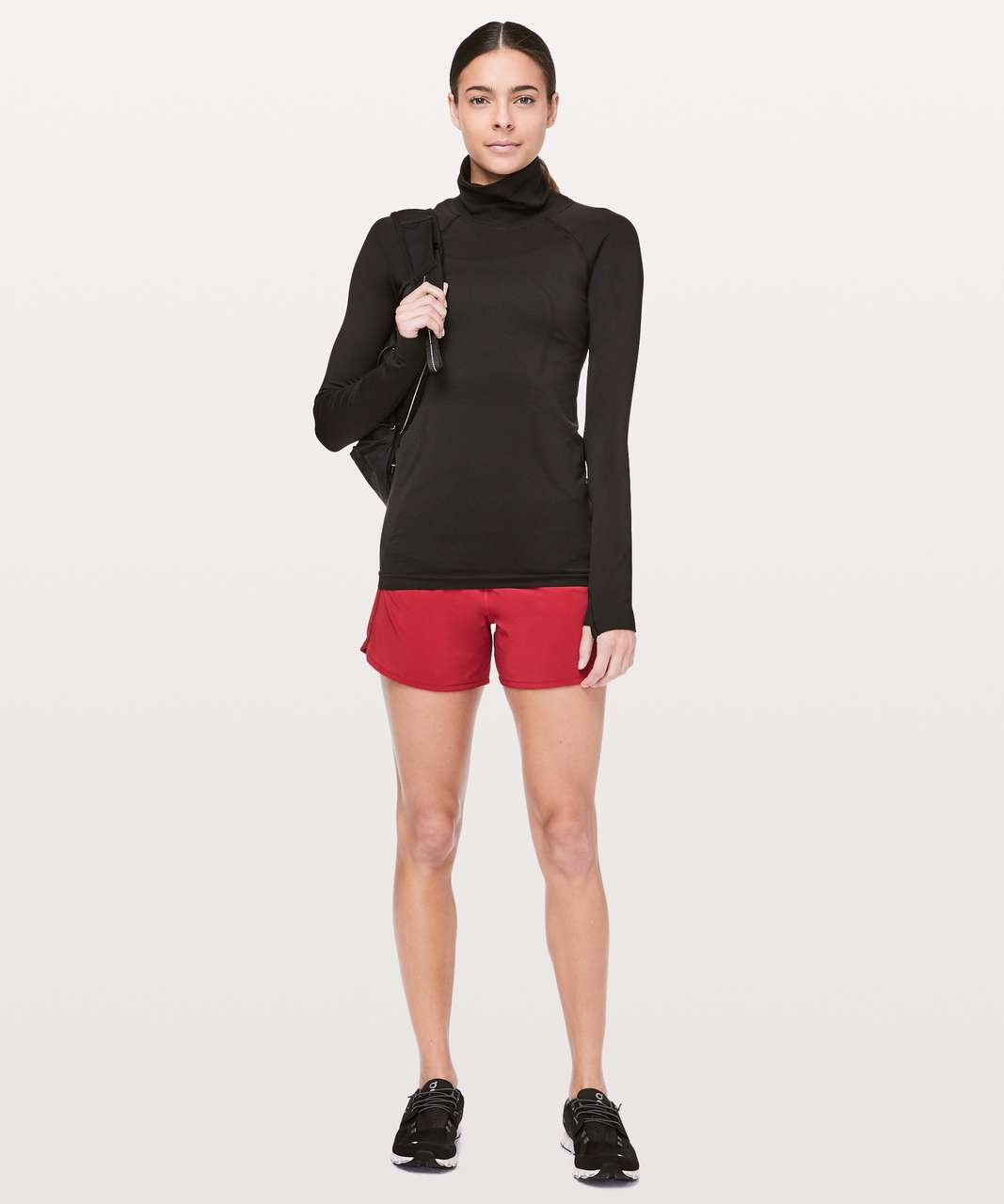 Lululemon Run Times Short II *4" - Dark Red