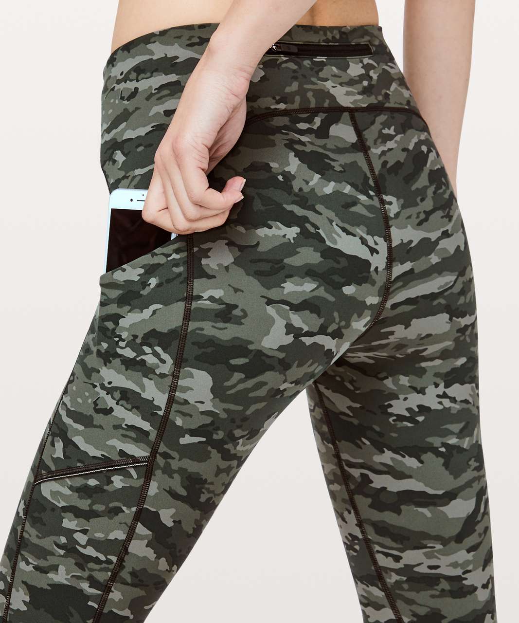 Lululemon Speed Up 7/8 Tight - Evergreen Camo Green Multi - lulu