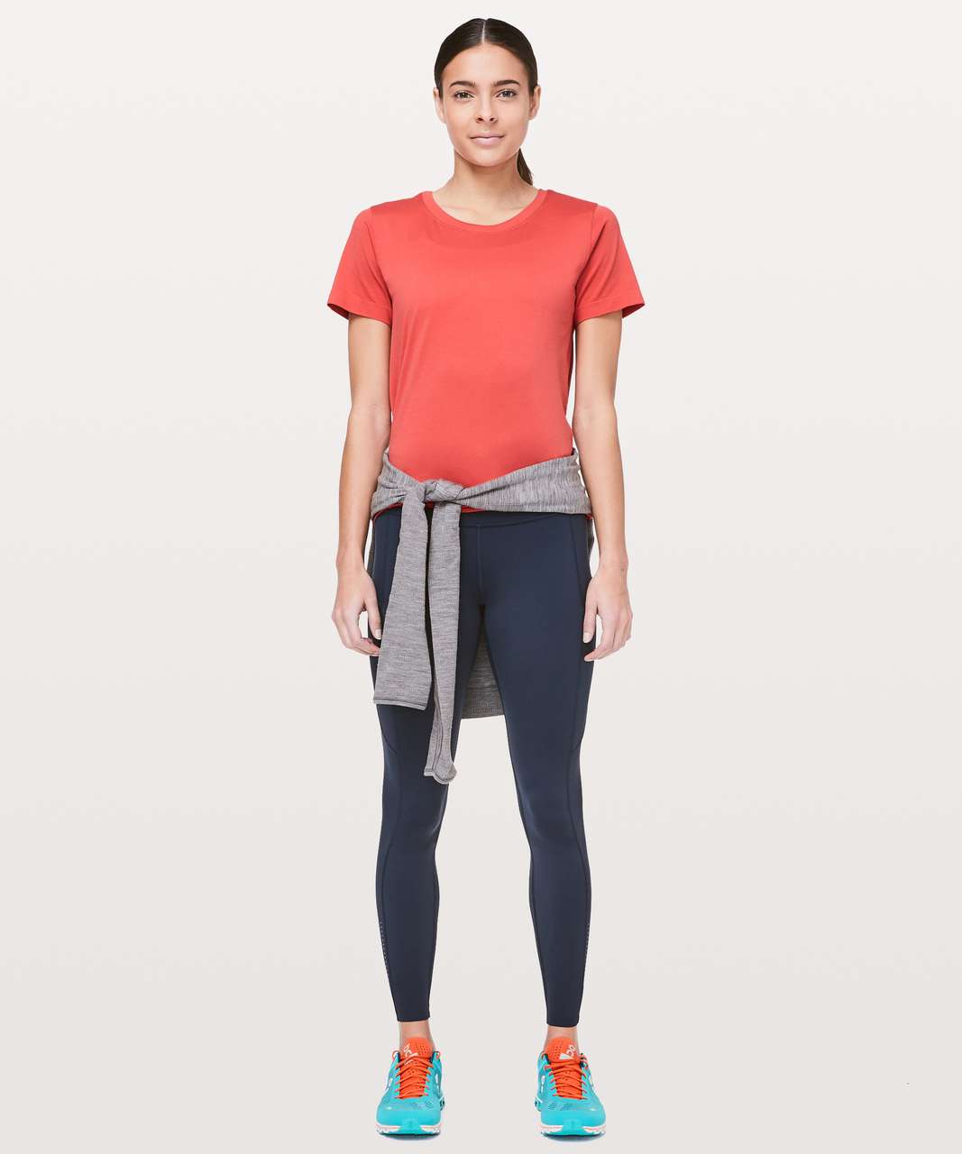 Lululemon Swiftly Tech Short Sleeve (Breeze) *Relaxed Fit - Poppy Coral / Poppy Coral