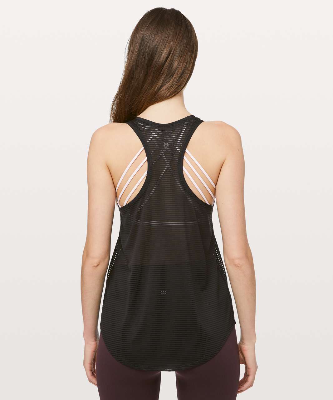 Lululemon All Love Tank *Striped Mesh - Black