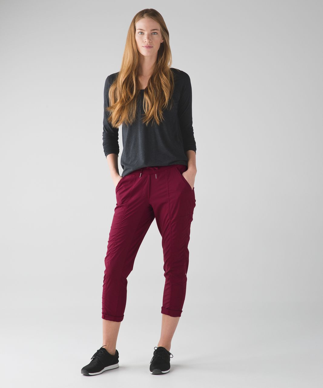 Lululemon Street To Studio Pant II Deep Zinfandel Size 12 - In New