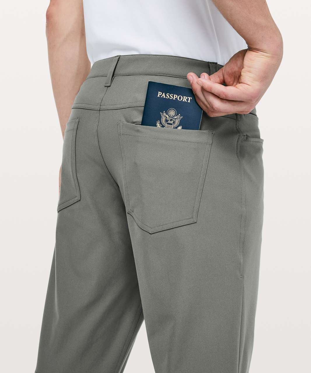 Lululemon ABC Pant Slim *Warpstreme 34 - Grey Sage (First Release) - lulu  fanatics