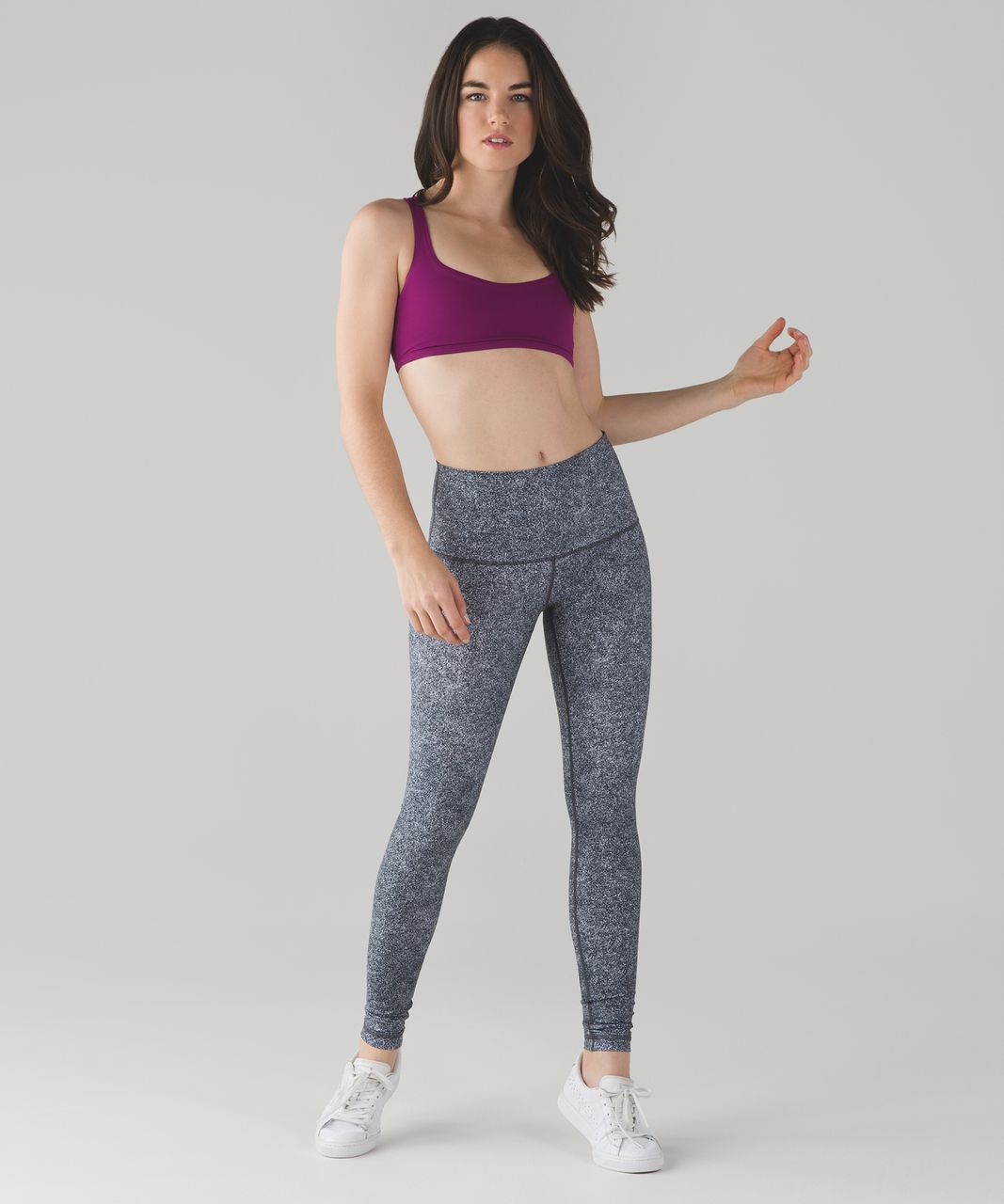 Lululemon Wunder Under Pant (Hi-Rise) - Rio Mist White Black