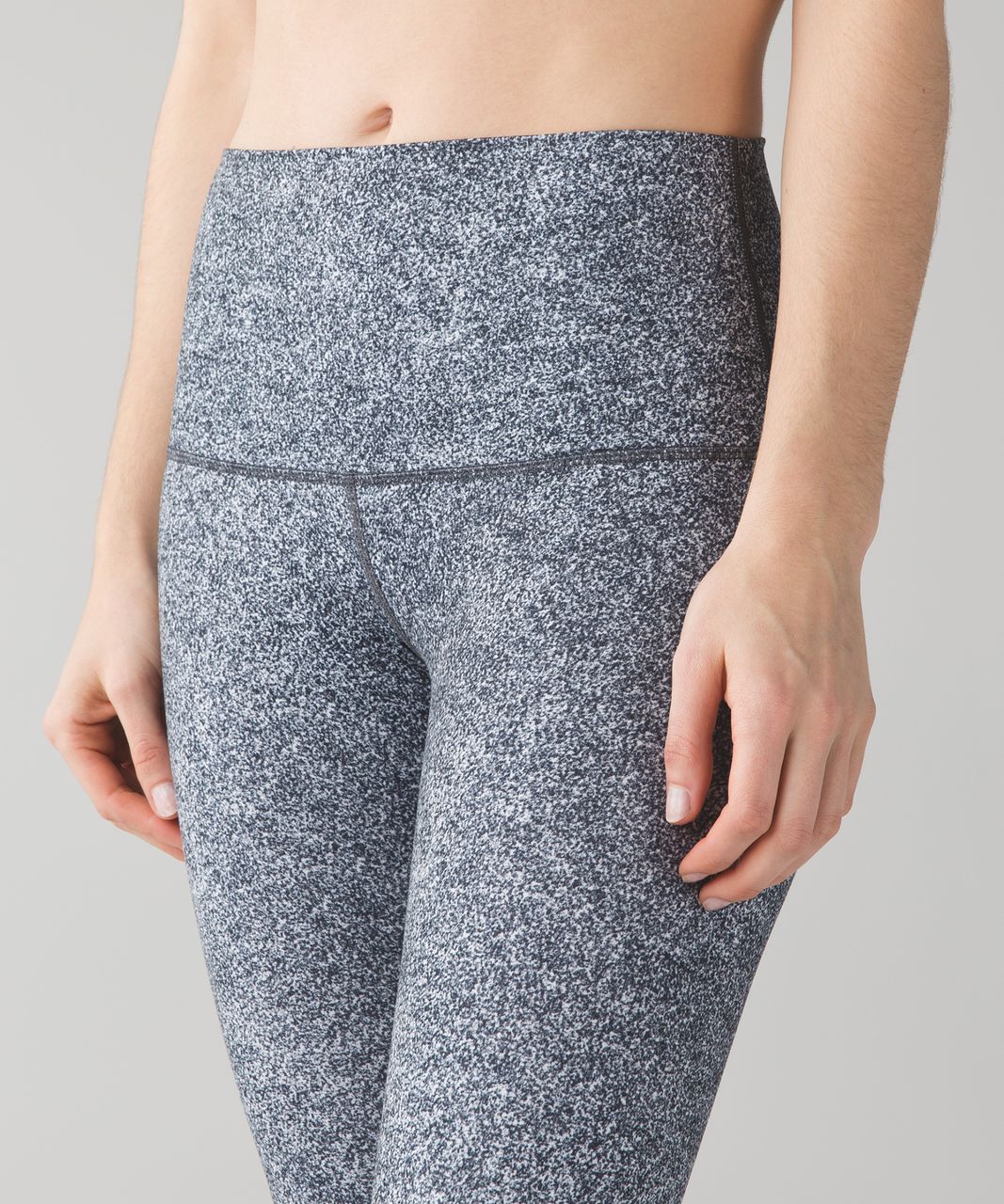 Lululemon Wunder Under Pant (Hi-Rise) - Rio Mist White Black