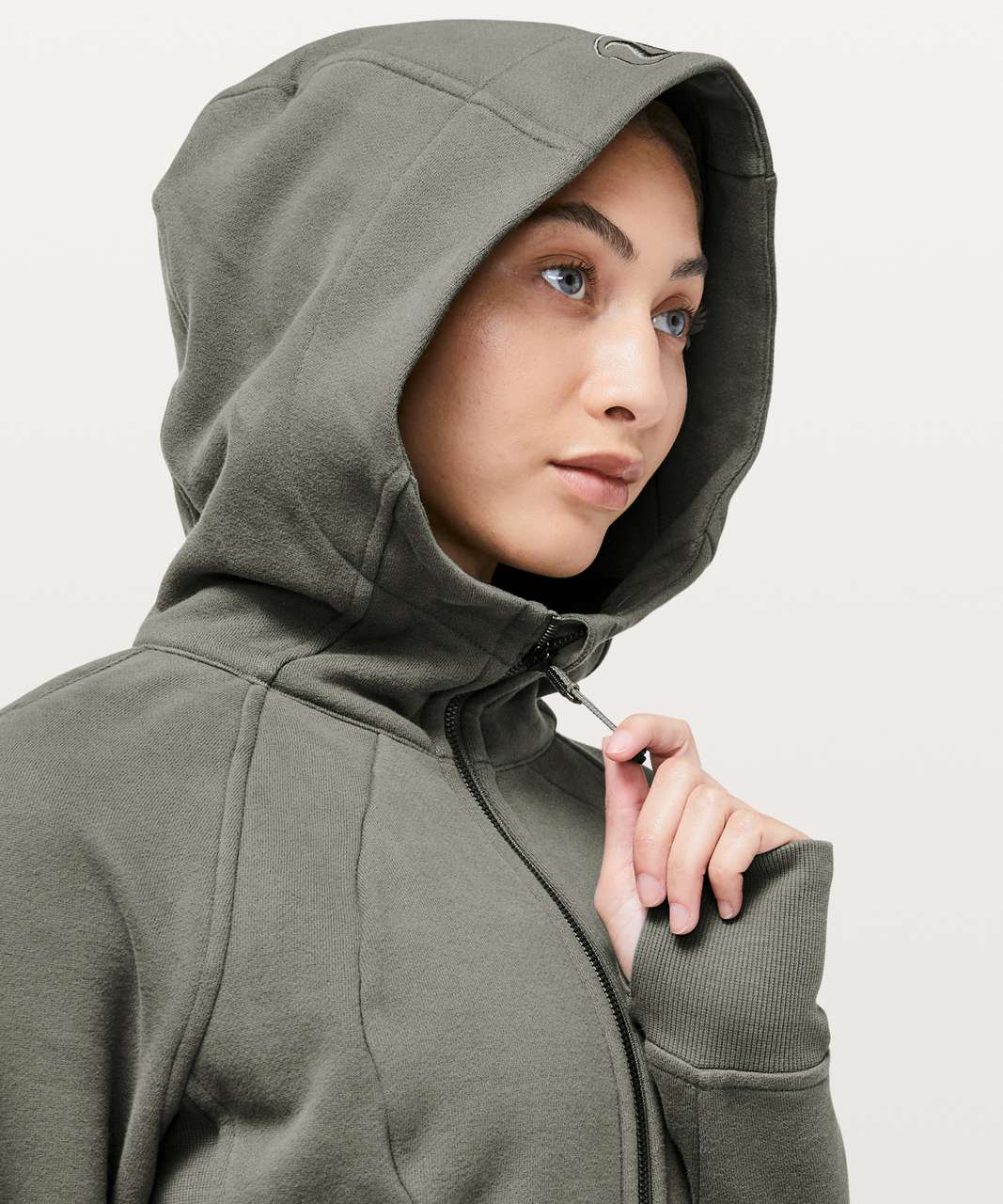 Lululemon Scuba Hoodie *Light Cotton Fleece - Grey Sage - lulu fanatics