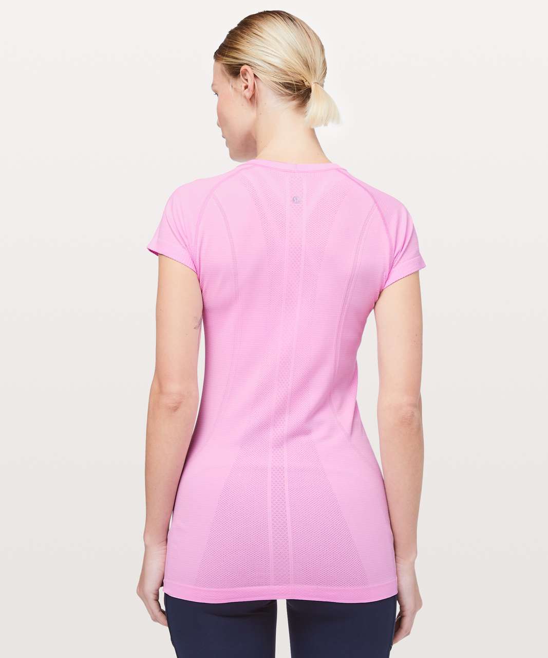 Lululemon Swiftly Tech Short Sleeve Crew - Vintage Pink / White