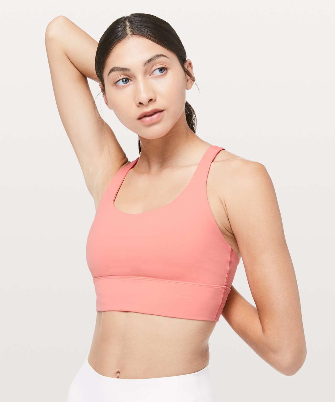 $58 Lululemon Energy Sports Bra *Longline In Coral Size 6