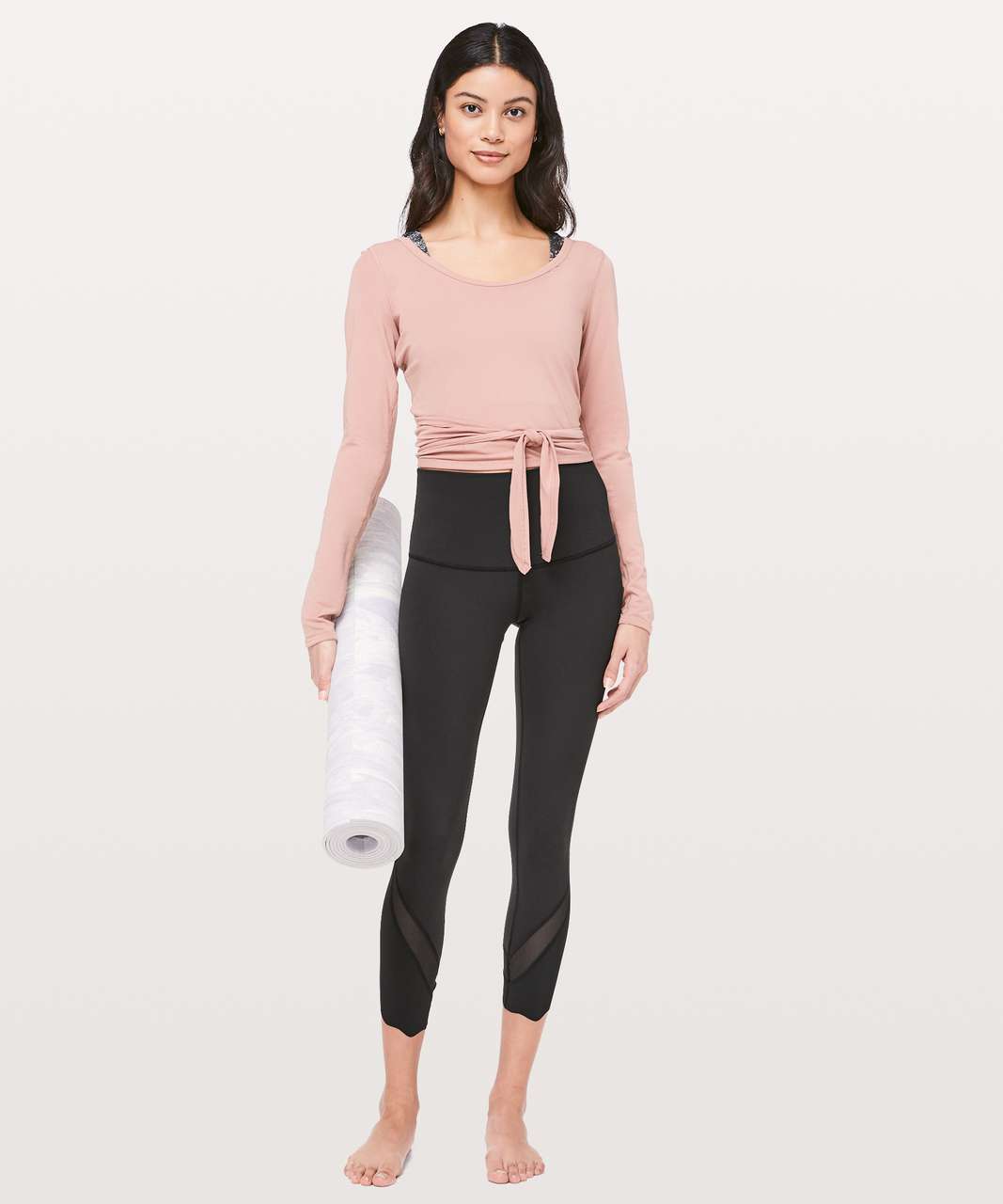 Lululemon Wunder Under Crop High-Rise *Roll Down Scallop Full-On