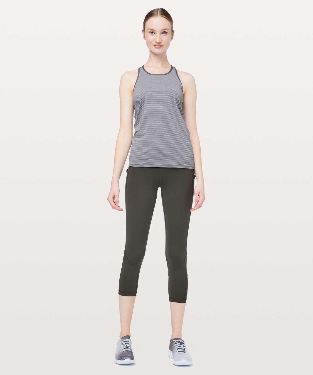 Lululemon Ruche Of Adrenaline Tank - Heathered Titanium