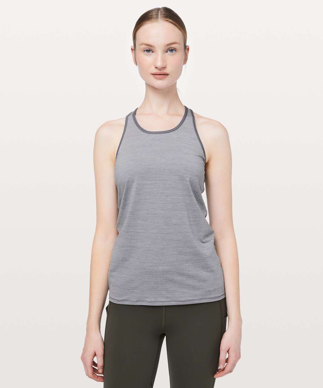 Lululemon Ruche Of Adrenaline Tank - Heathered Titanium