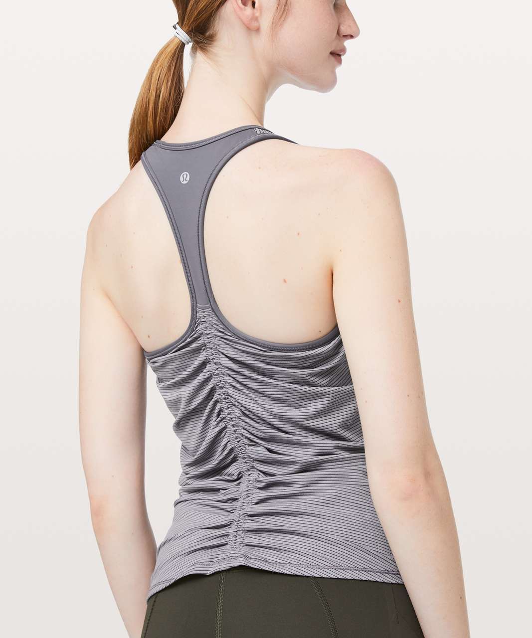 Lululemon Ruche Of Adrenaline Tank - Heathered Titanium