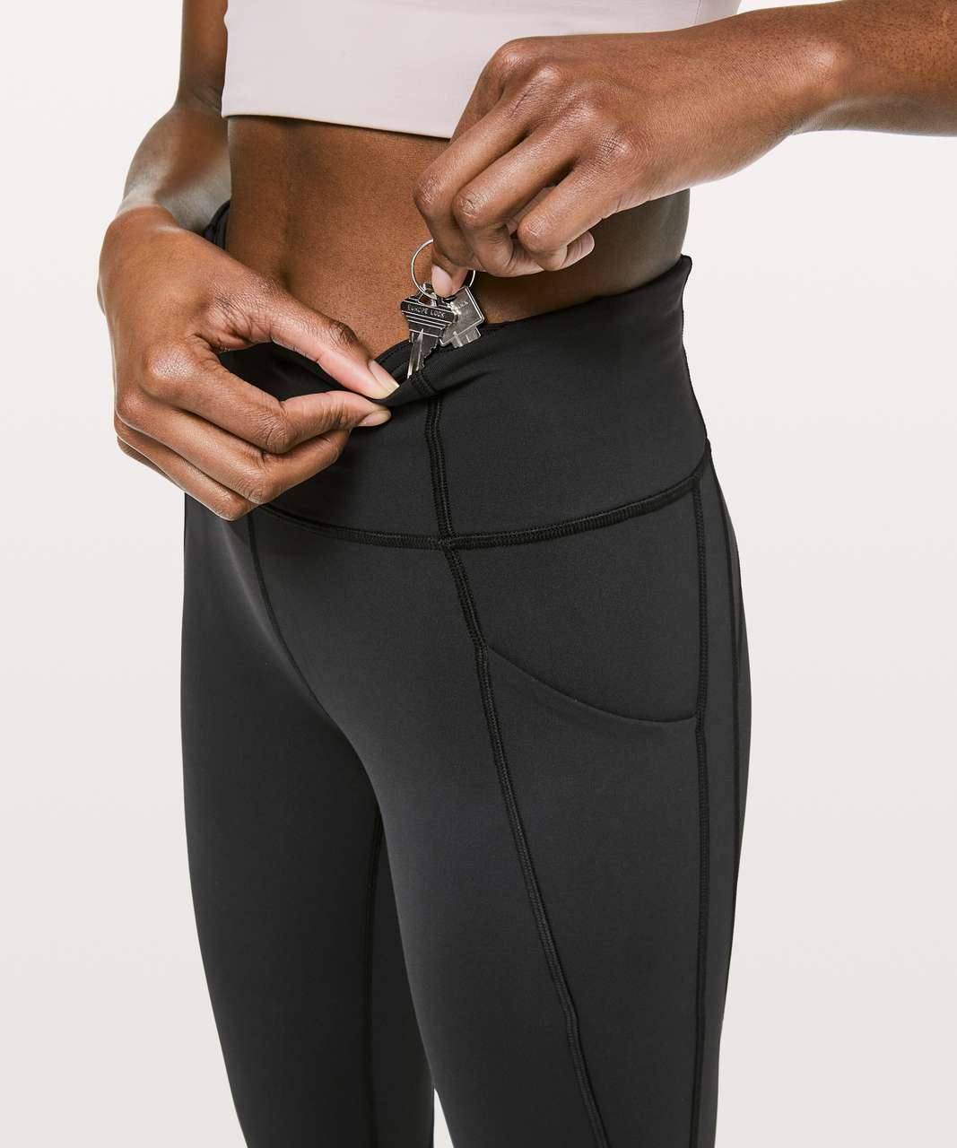 Lululemon Time To Sweat Crop *23 - Black - lulu fanatics