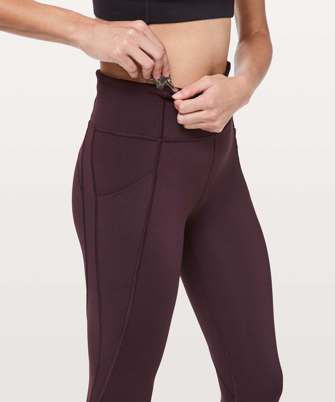 Lululemon Time To Sweat Crop *23" - Plum Shadow