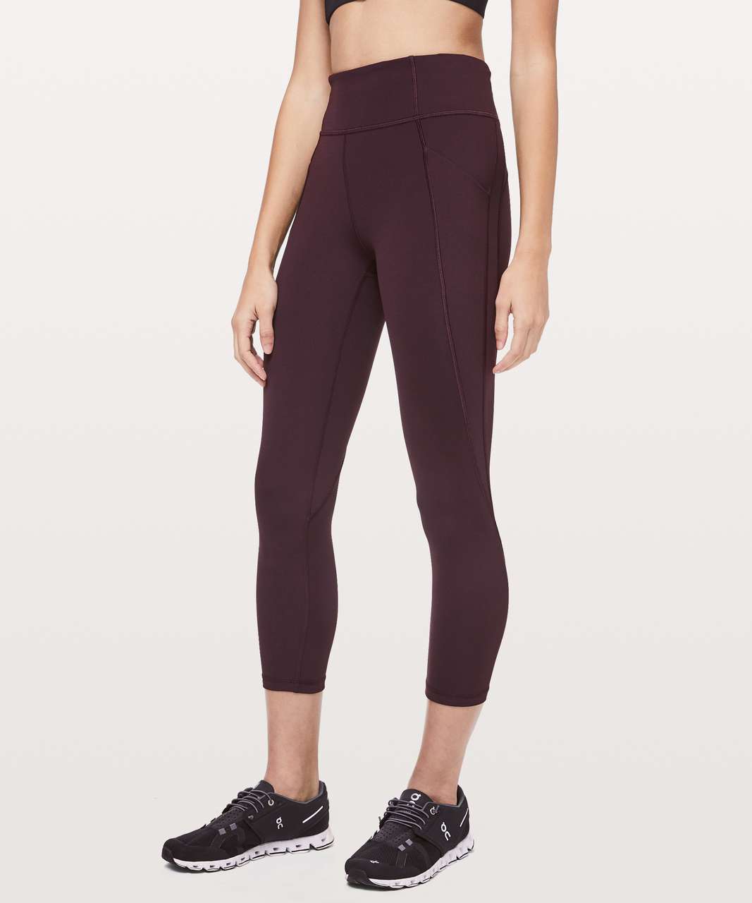 Lululemon Time To Sweat Crop 23 in Dark Olive Size 4 W6AWSS