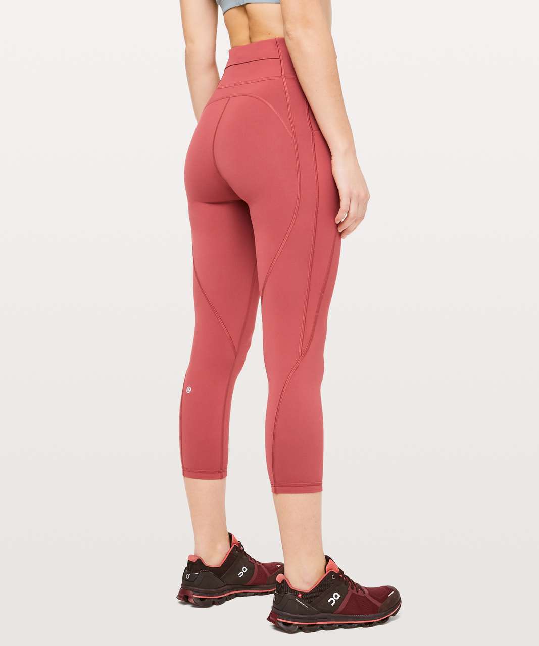 Lululemon Time To Sweat Crop *23" - Brick Rose