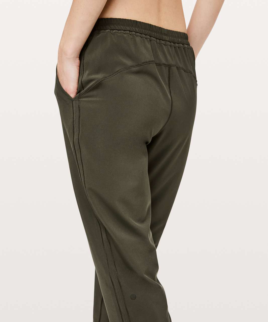 Lululemon Womens Pants 10 Dark Olive Keep It Classic Crop Lightweight  Stretch