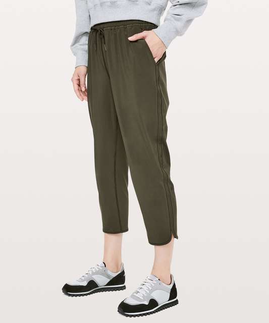 Olive Green Cotton Dress Pants - Acustom Apparel