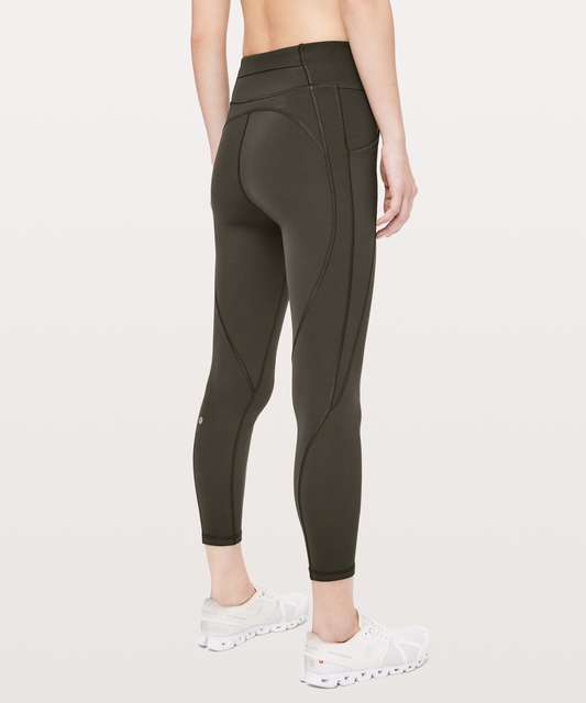 Lululemon Iconic Sweat Tight - Graphite Purple / Black - lulu fanatics