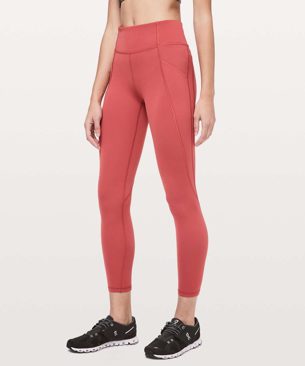 Lululemon Time To Sweat 7/8 Tight 25" - Brick Rose