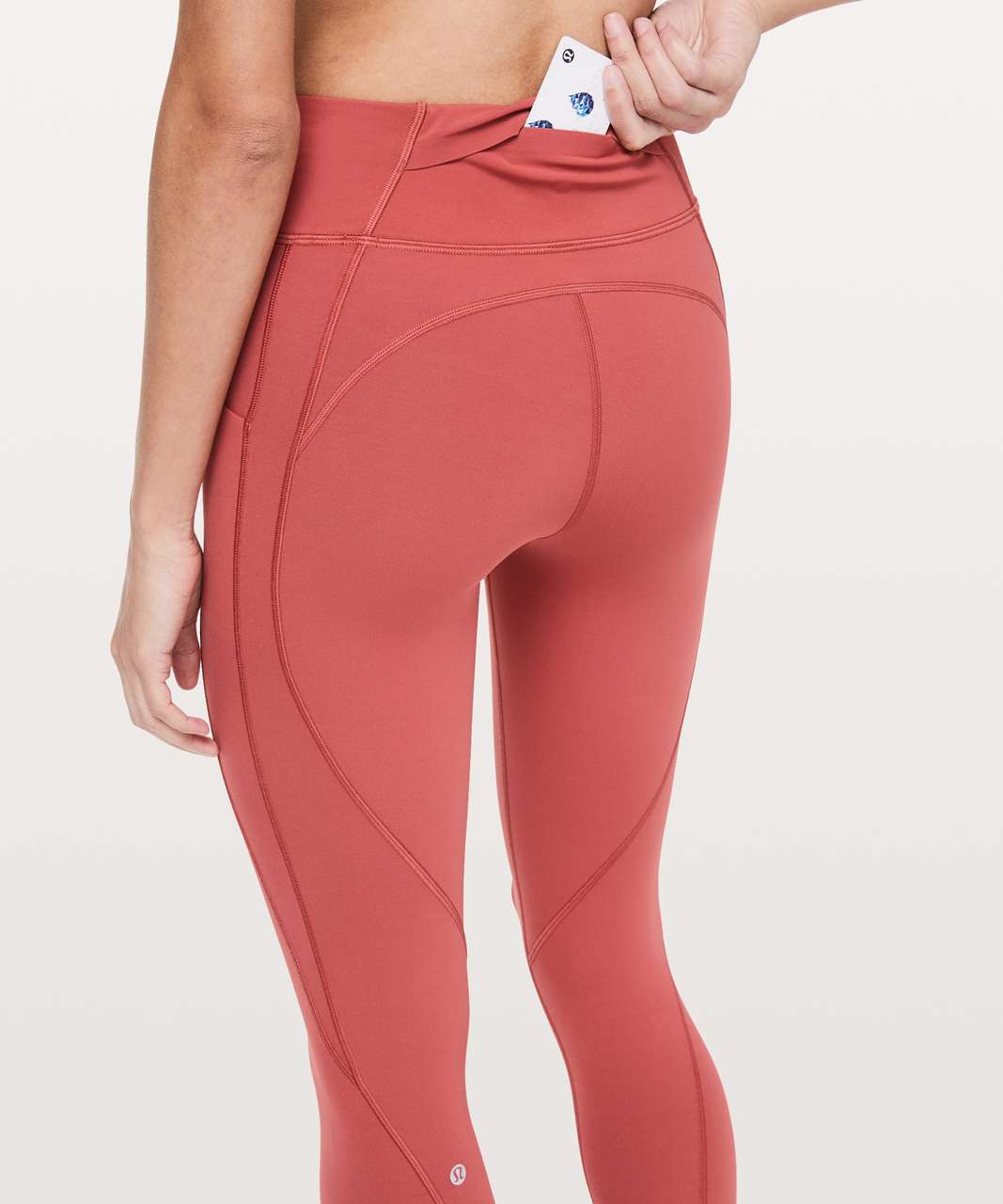 Lululemon Time To Sweat 7/8 Tight 25" - Brick Rose