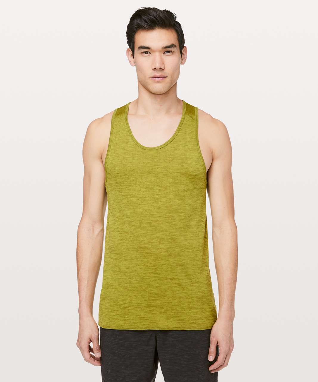 Lululemon Metal Vent Tech Surge Tank - Mossy / Golden Lime