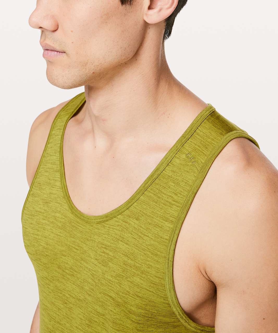 Lululemon Metal Vent Tech Surge Tank - Mossy / Golden Lime