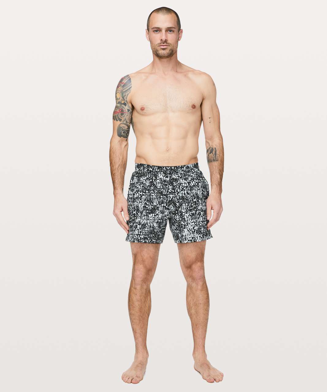 Lululemon Channel Cross Swim Short *5" - Mini Venture Black Multi