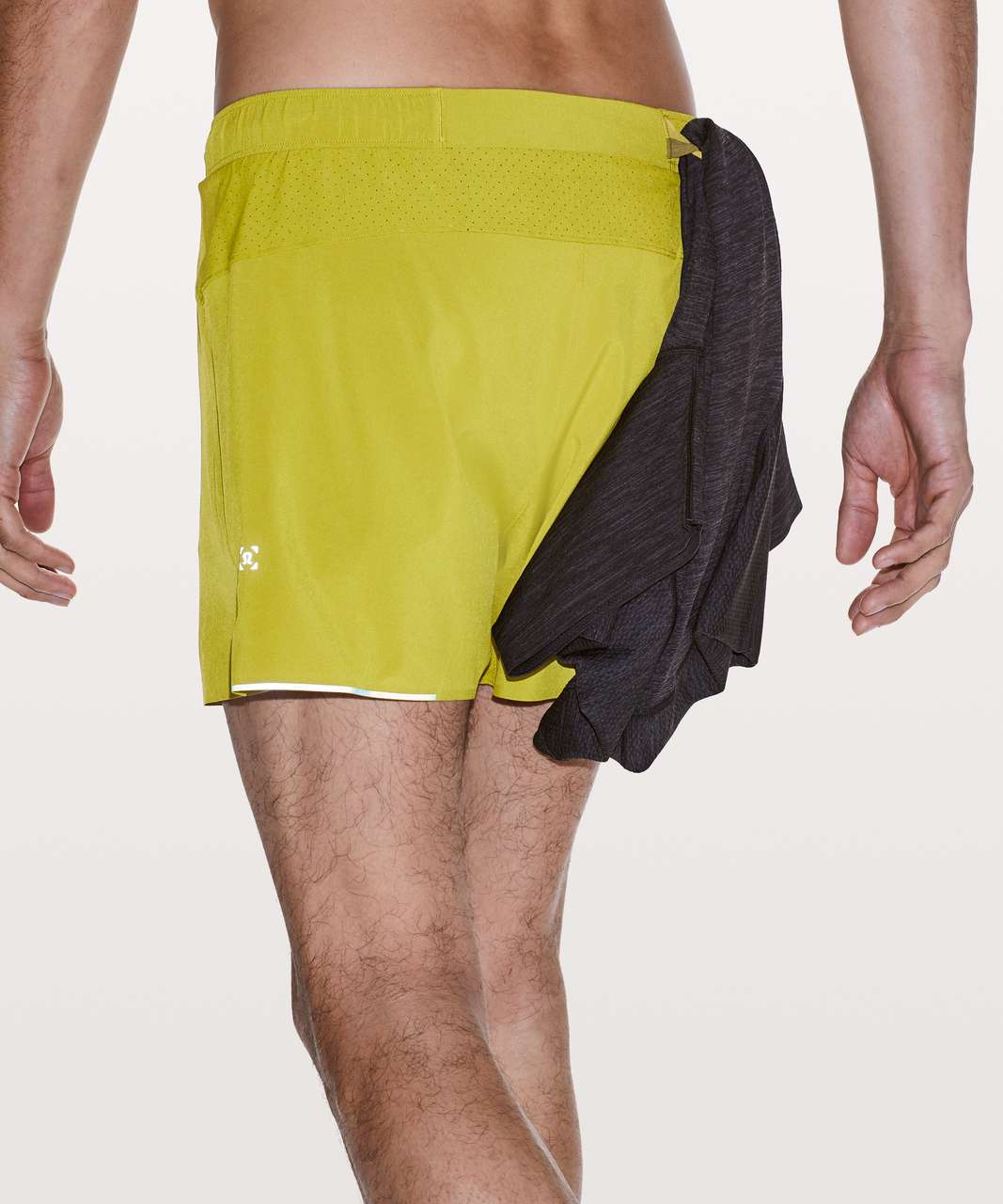 Lululemon Men's Surge Shorts 6 Lined 2XL XXL 2XLarge SOLL soleil yellow  beach