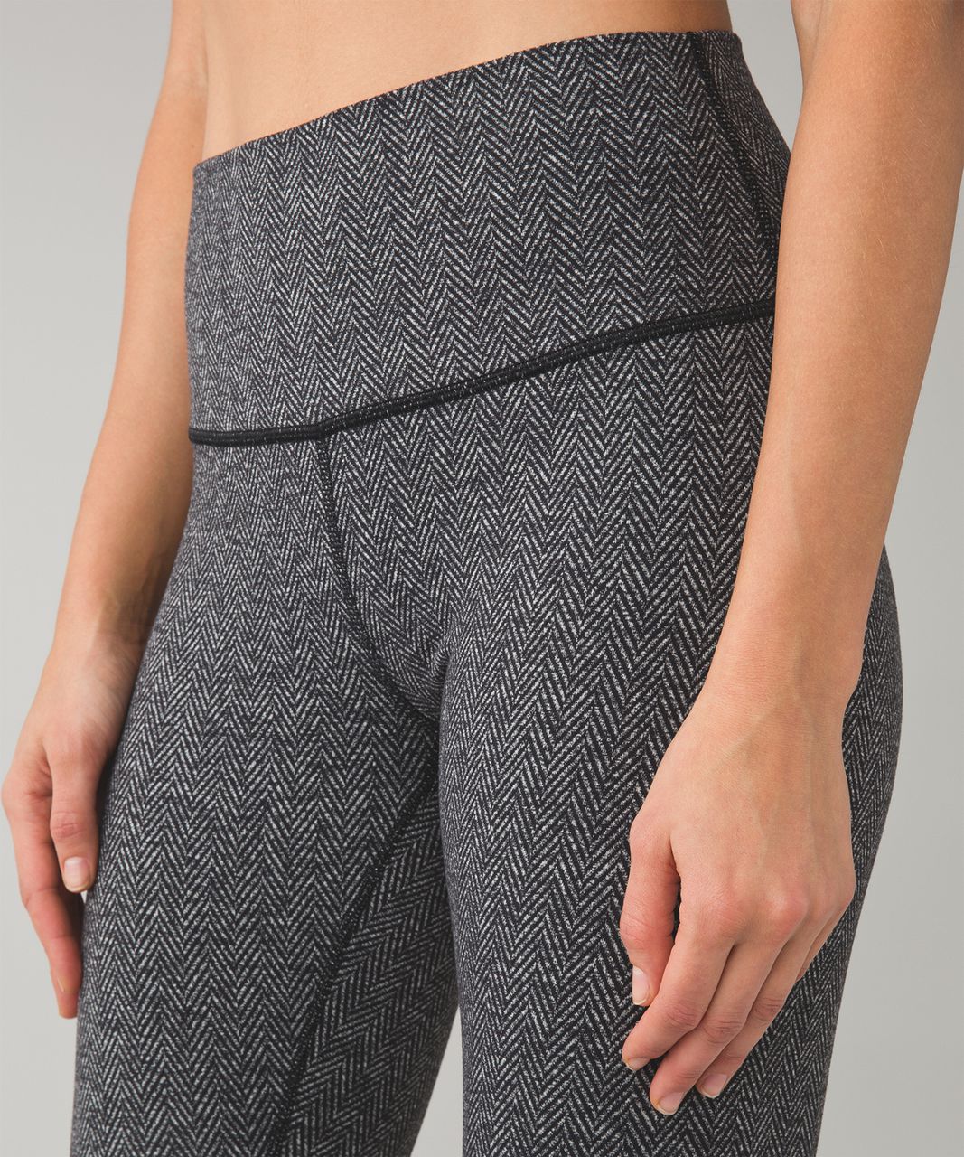 Lululemon High Times Pant - Giant Herringbone Black Heathered