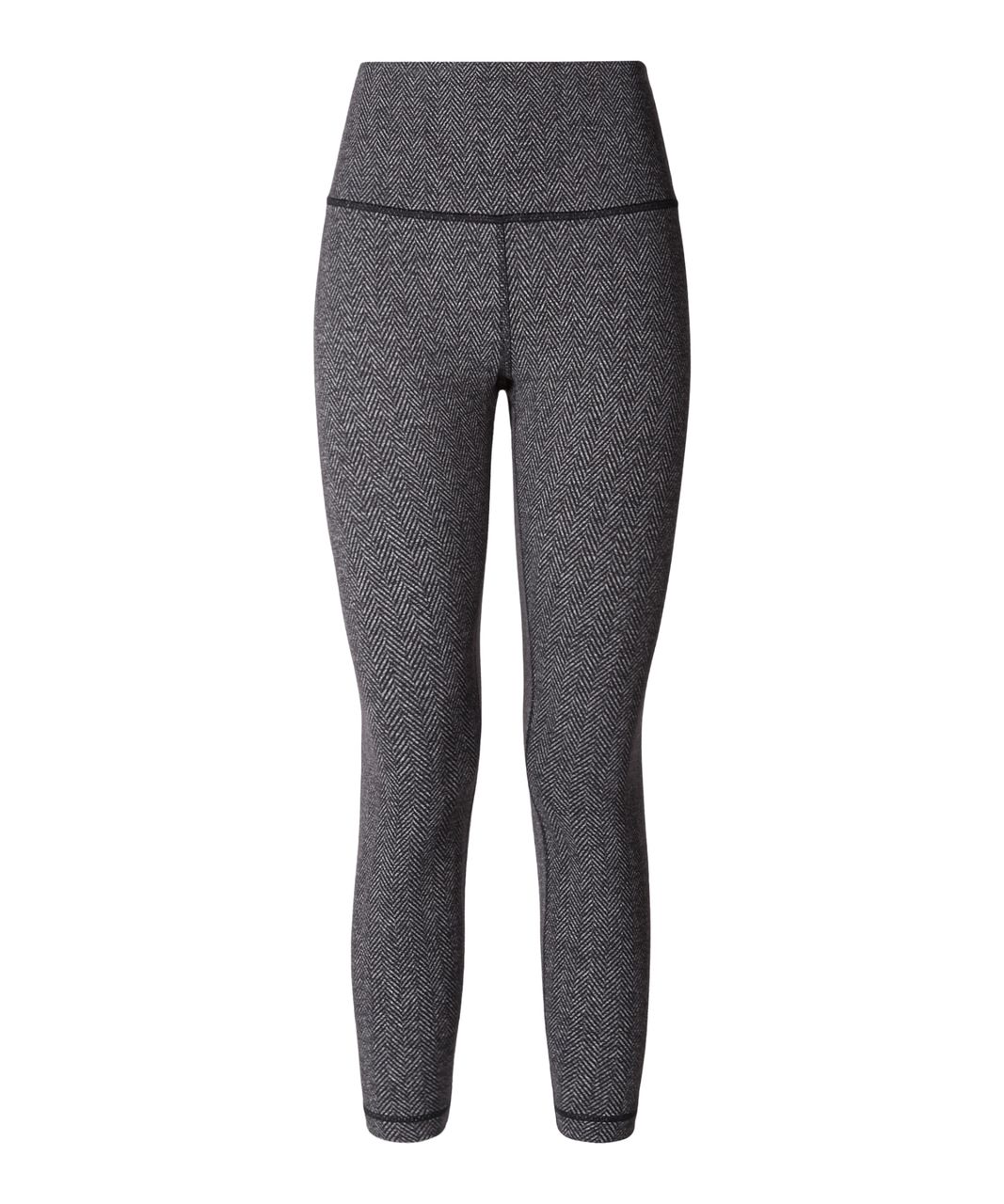 Lululemon Wunder Under Giant Herringbone Black Heathered Black Quilt Leggings  6 - $118 - From Fried