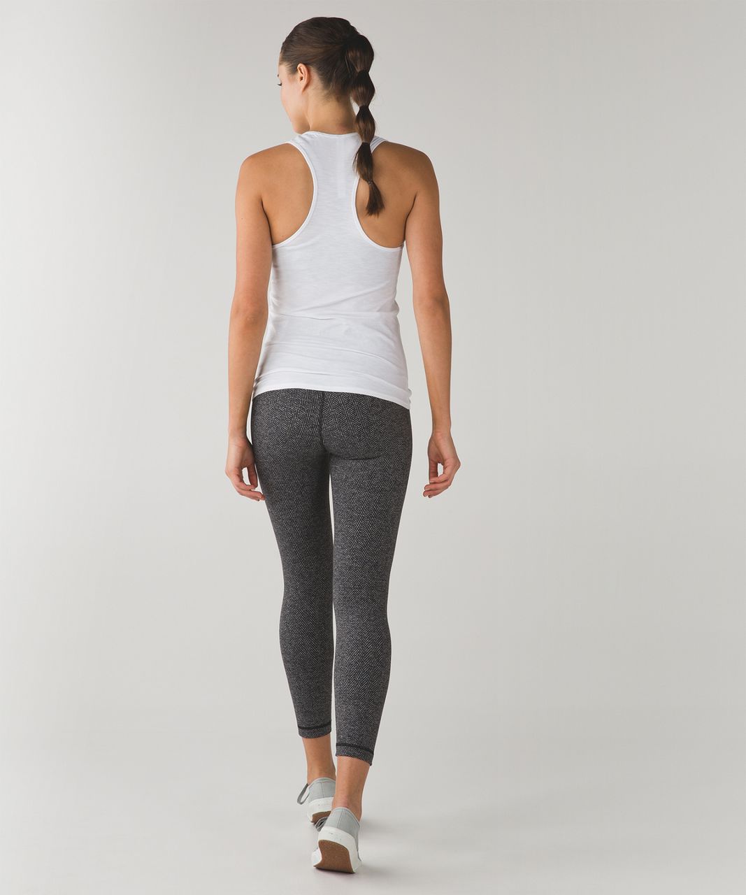 Lululemon Speed Tight II - Giant Herringbone Black Heathered Black