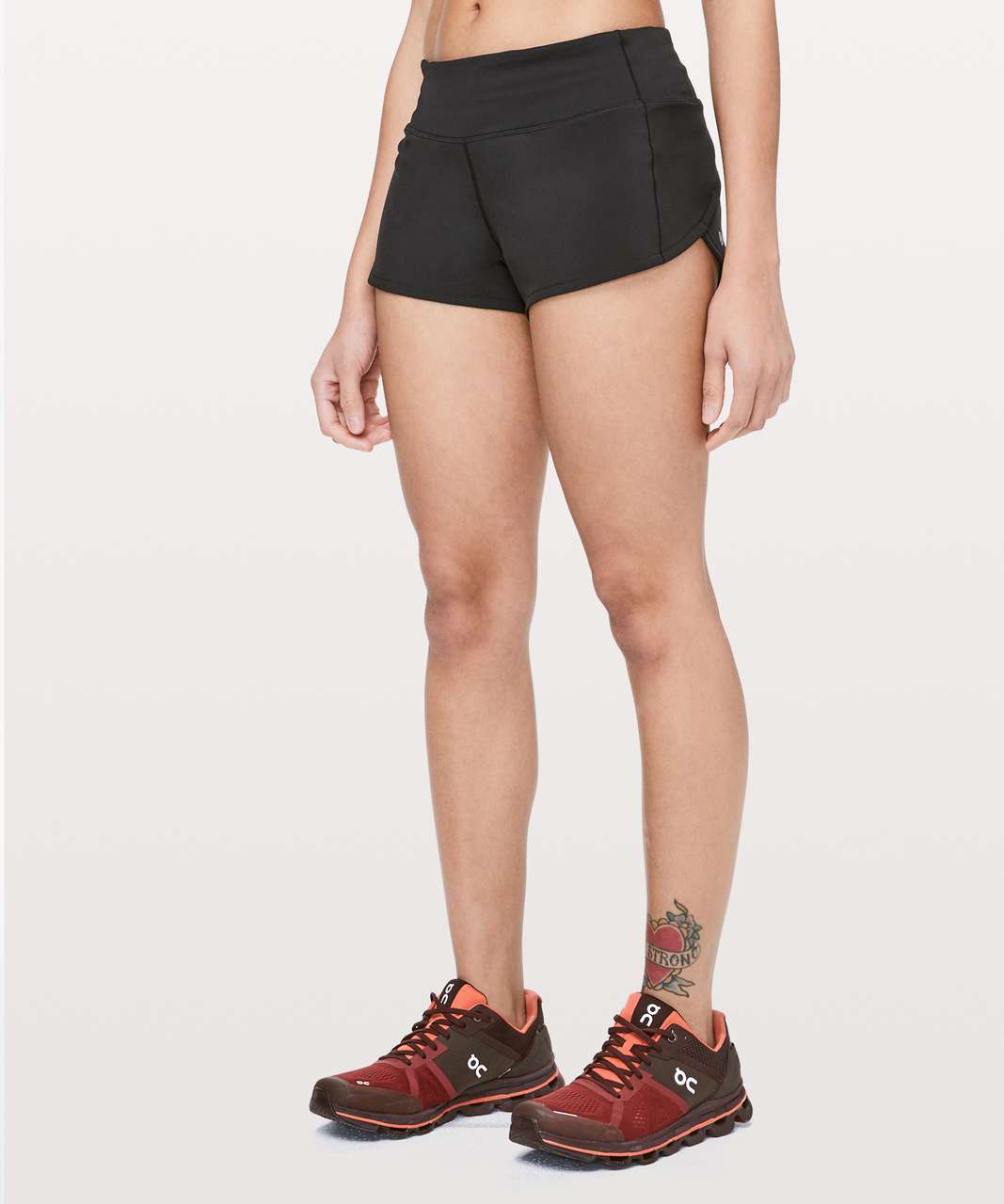 Size 8 NWT Lululemon Speed Up LR Short *2.5”in Heritage 365 Camo Deep Coal  Black