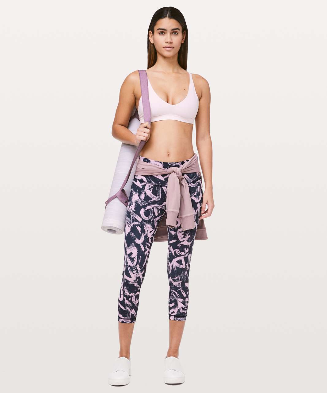 Lululemon Wunder Under Crop (High-Rise) *Full-On Luxtreme 21" - Graffiti Pop Antoinette True Navy