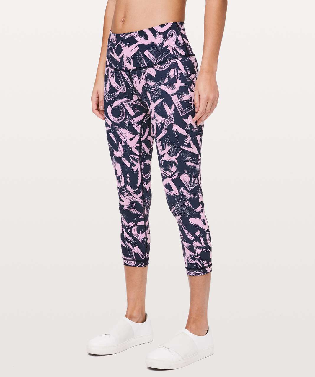 Lululemon Wunder Under Crop (High-Rise) *Full-On Luxtreme 21" - Graffiti Pop Antoinette True Navy