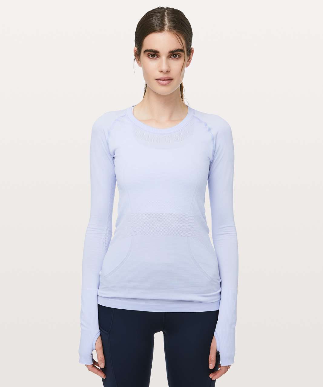 NEW Women Lululemon Swiftly Tech Long Sleeve 2.0 Serene Blue Size