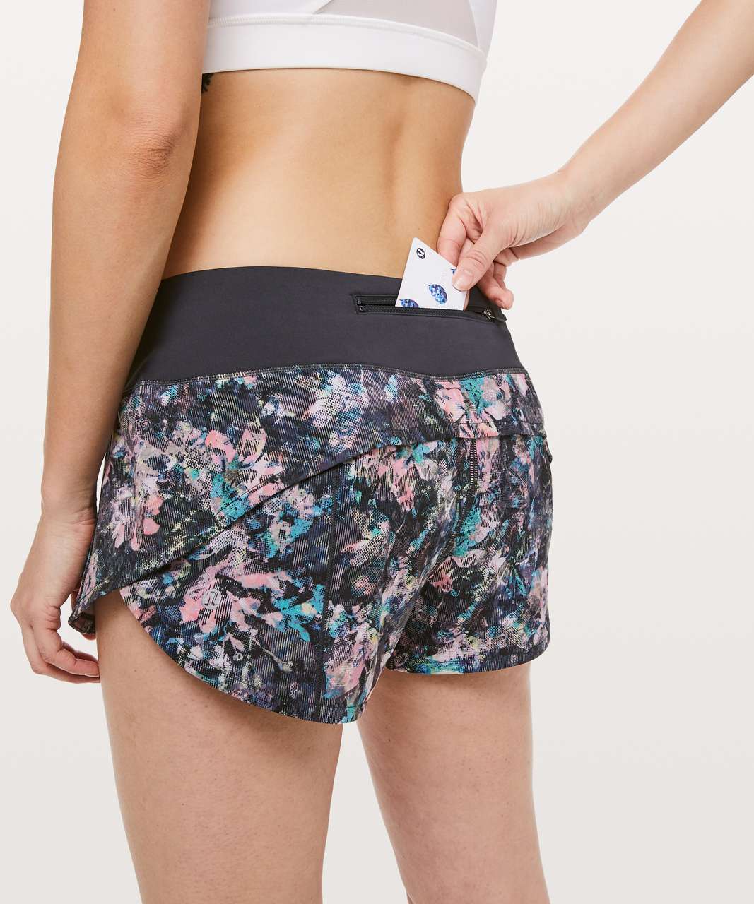 Lululemon Speed Up Short *2.5" - Dappled Daze Multi / Obsidian