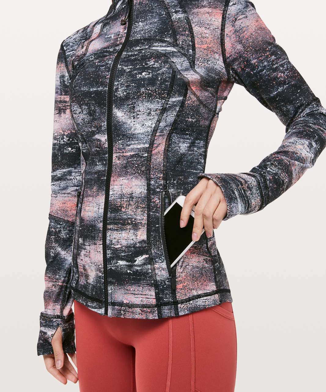 Lululemon Define Jacket - Azurite Poppy Coral Multi