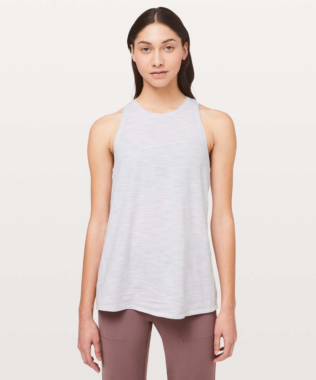 Lululemon All Tied Up Tank - 3 Colour Space Dye Ice Grey Alpine White