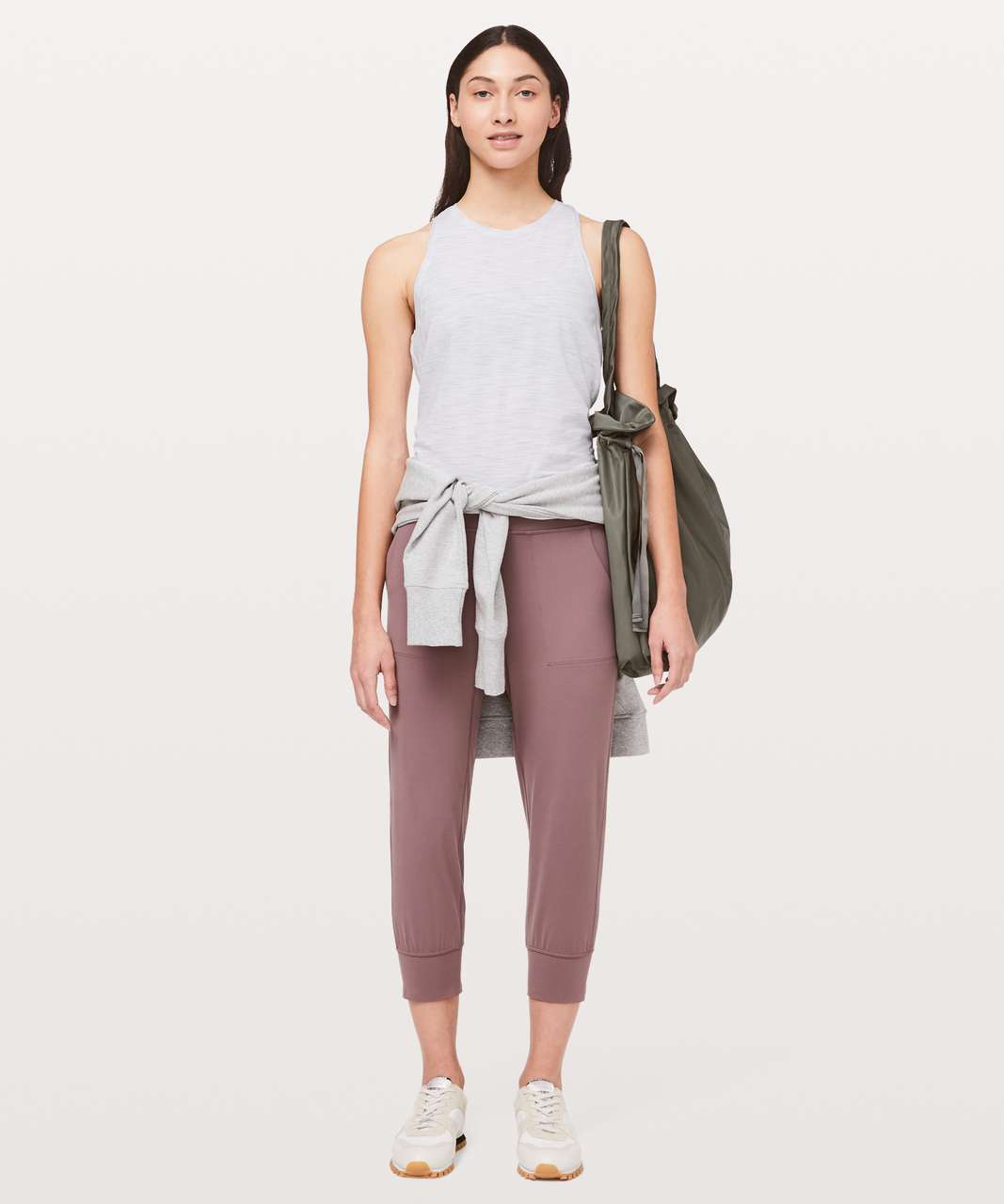 Lululemon All Tied Up Tank - 3 Colour Space Dye Ice Grey Alpine White