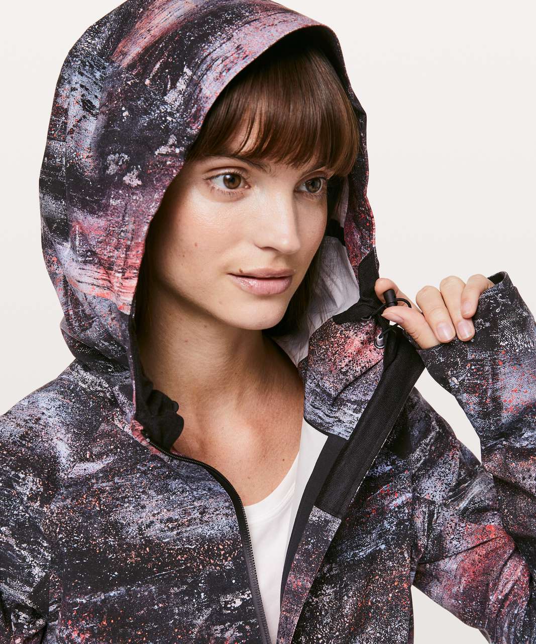 Lululemon The Rain Is Calling Jacket II - Azurite Poppy Coral Multi