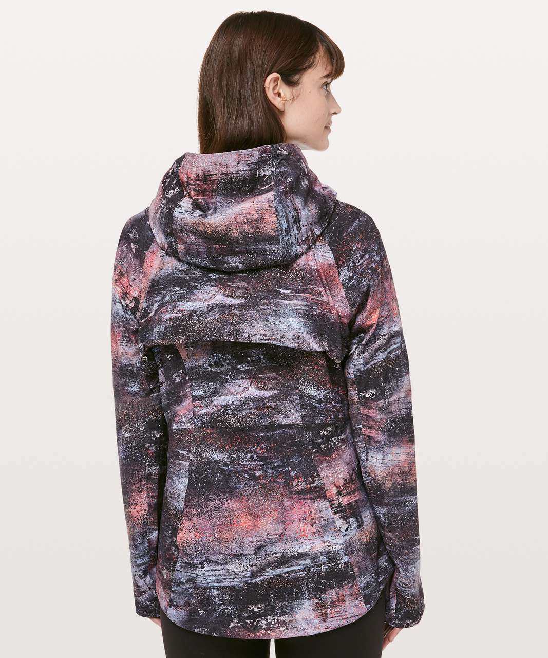 Lululemon The Rain Is Calling Jacket II - Azurite Poppy Coral Multi