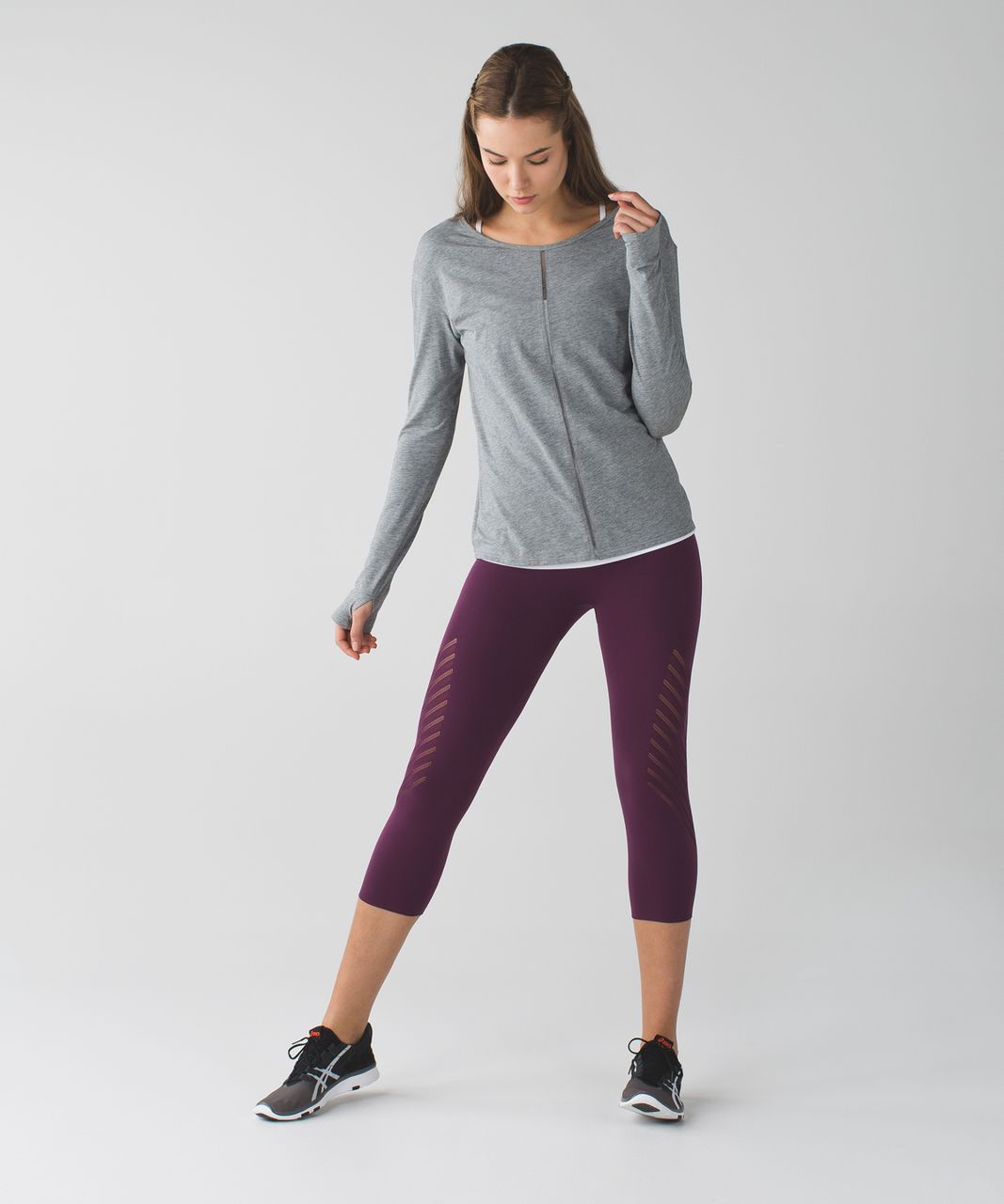 Lululemon Enlighten Crop - Plum