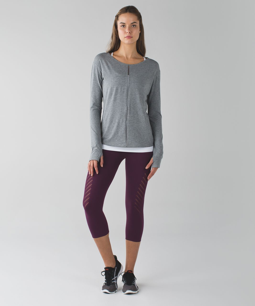 Lululemon Enlighten Crop - Plum